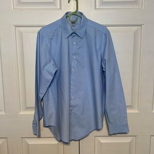 Men’s blue DKNY button up dress shirt size L (neck size 16- size 34/35)